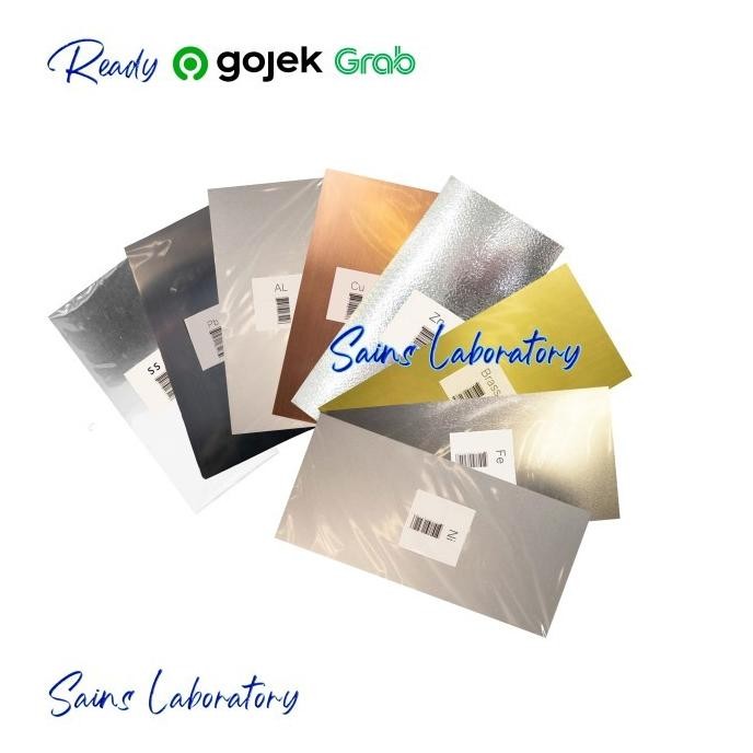 Elektroda Logam Cu Pb Zn Al Fe CuZn Brass Ni Ss Stainles 1 Set