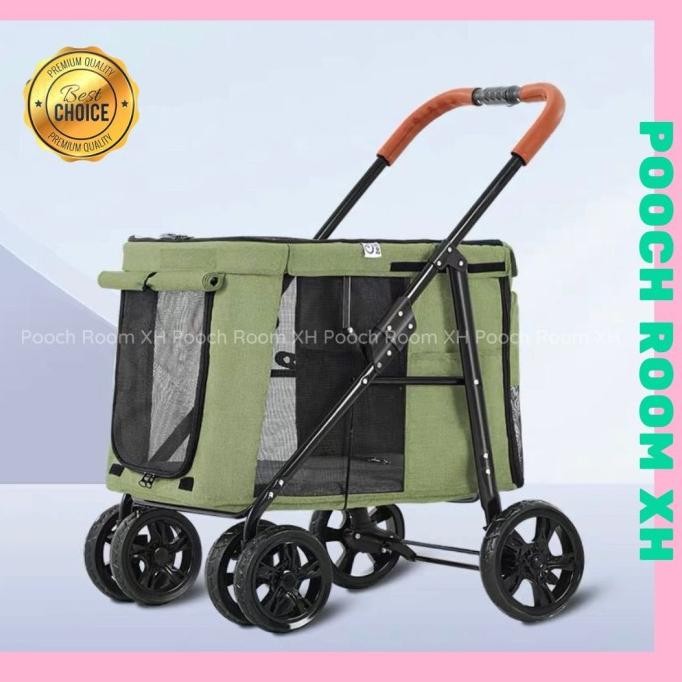 Pet Stroller Jumbo Kereta Dorong Anjing Kucing Besar