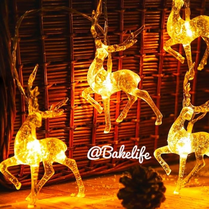 Lampu Pohon Natal/ Lampu Hias Natal /Lampu Rusa Inatal/ Lampu Led Xmas