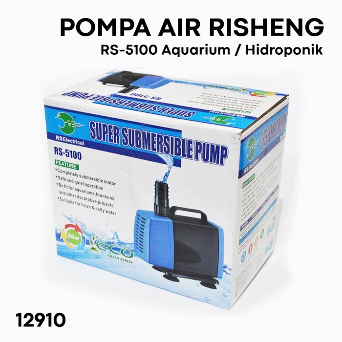 KK Koleksiii Pompa Air Akuarium / Hidroponik Risheng RS-5100 3000 Liter /jam
