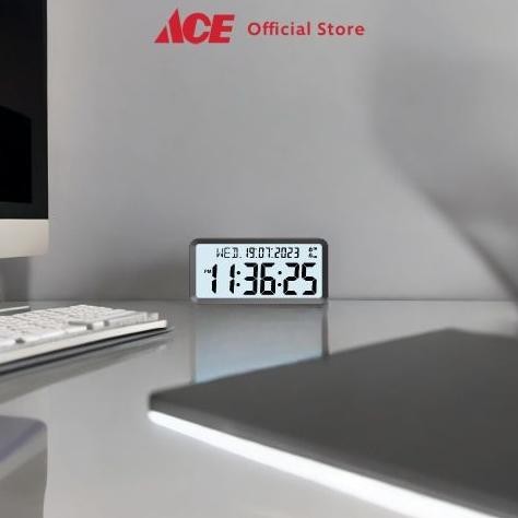 

Ace Arthome Jam Dinding Lcd Digital 1354E - Abu-Abu Desk Clock Jam Digital Aesthetic Dekorasi Meja Hiasan Rumah Tempat Komersial SS99