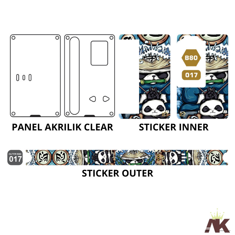 

Wrap* Cutting Akerilik Untuk Bagian Luar Dalam B80 Pres Wrap Skin Stiker Garksin CUSTOM Gratis (2pcs)