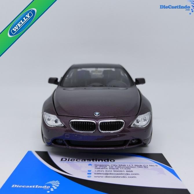 Welly Nex BMW 645Ci Ungu Skala 1:24