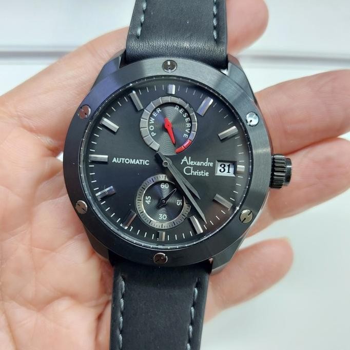 JAM TANGAN PRIA ALEXANDRE CHRISTIE AC3044 AC 3044 AUTOMATIC LEATHER