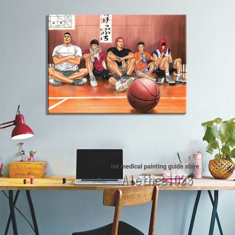 Slam DUNK SLAM DUNK Basketball Airman Xiangbei Basketball Team Cartoon Anime Poster Painting Wall St