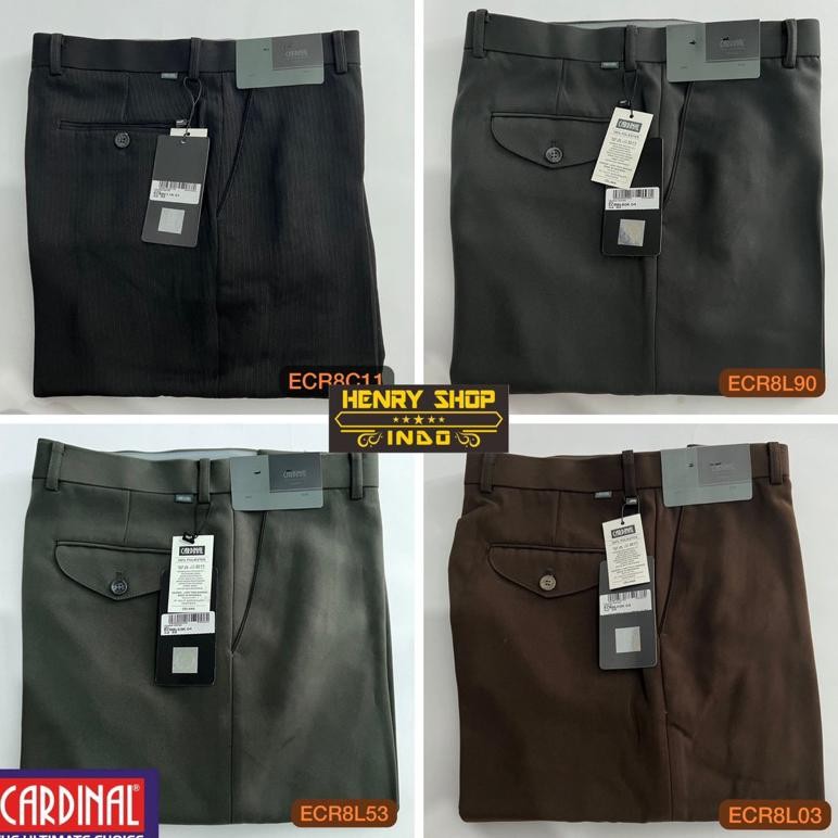 Celana Bahan Pria Celana Kantor Celana Formal Panjang Cardinal Warna / Bahan Kerja Cardinal Celana P