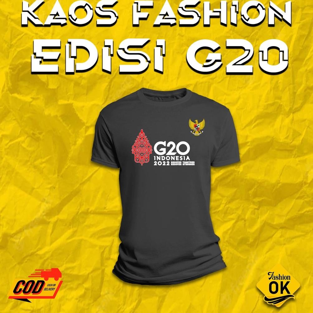 Baju G20 Kaos Ktt G20 Indonesia T-Shirt Ktt G20 2022 Indonesia