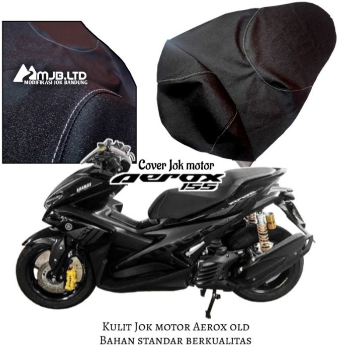 Kulit jok motor Aerox 155 old amplas pasir bahan excellent original pasang pakai staples ASLI