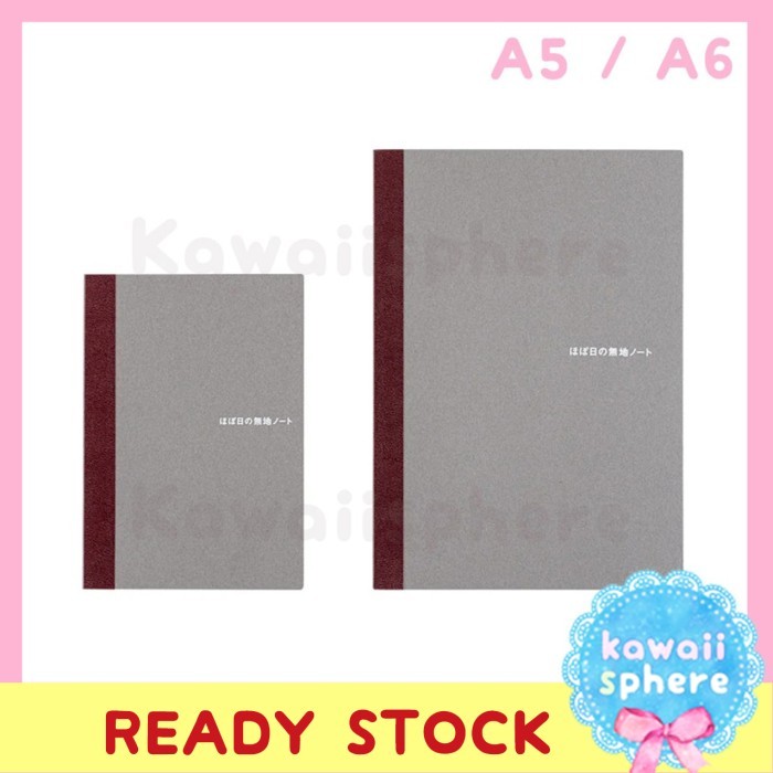 

Hobonichi Blank Notebook A5 / A6 Tomoe River Paper Book Plain / Polos Ready Stock
