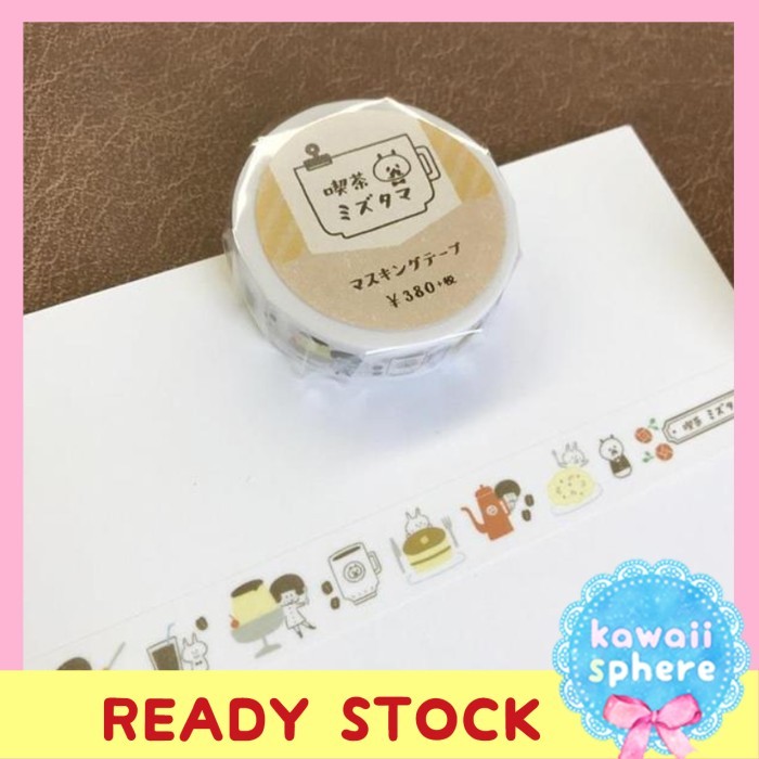 

Masking Tape Mizutama Cafe Mizutama-san washi Ready Stock