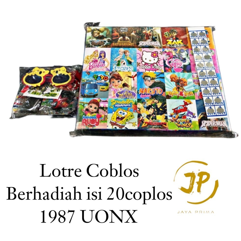 MAINAN ANAK LOTRE HADIAH COBLOS 20KOLOM + 20 KUPON