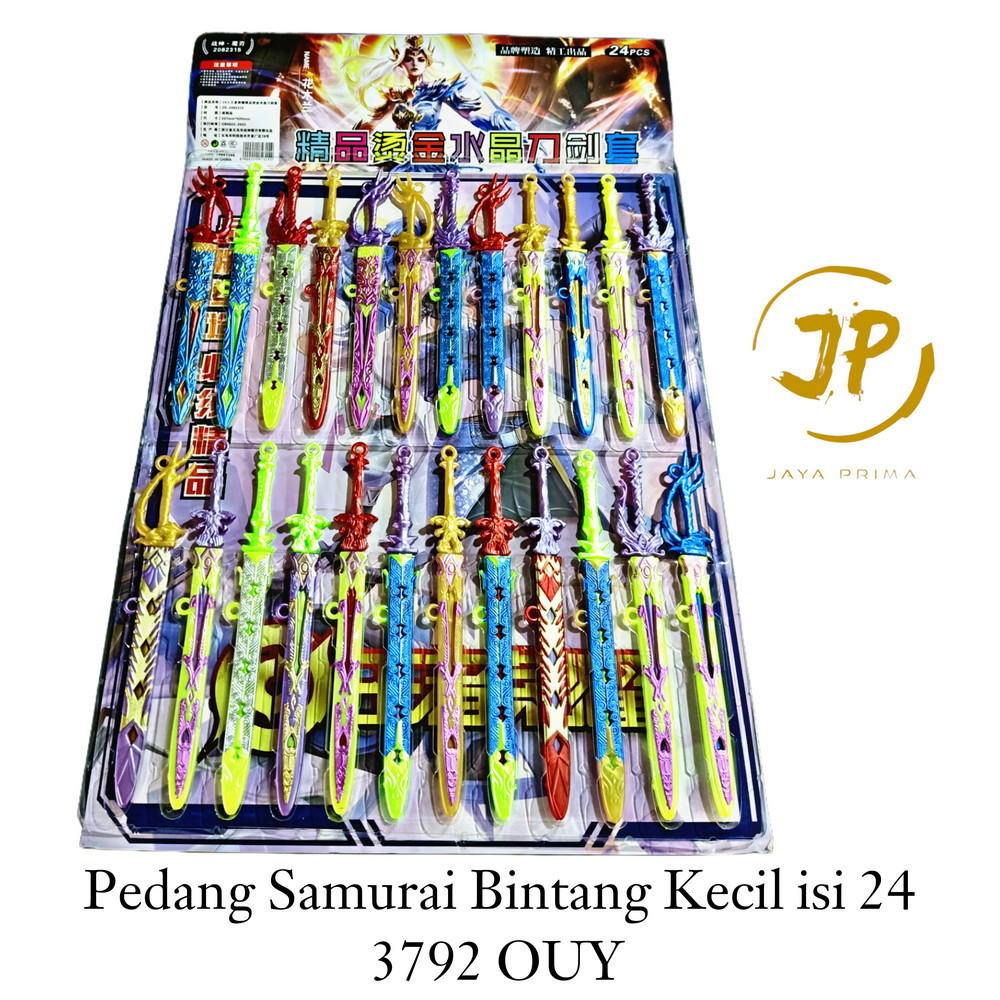 MAINAN ANAK PEDANG SAMURAI BINTANG KECIL ISI 24