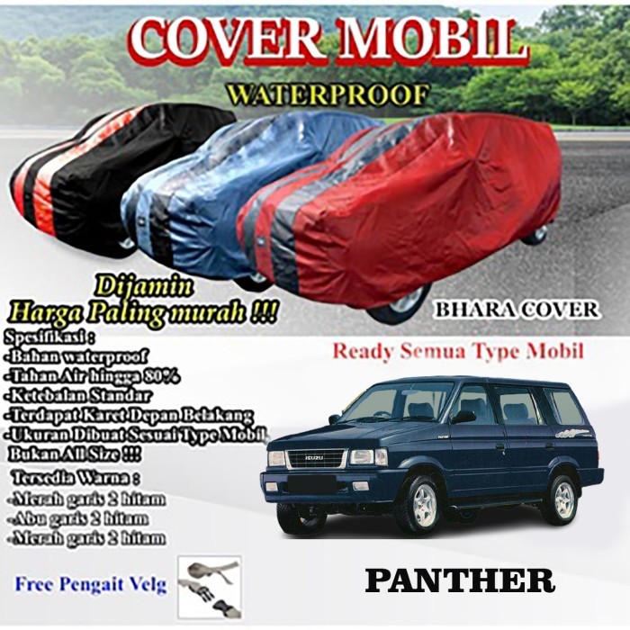 Selimut Sarung Cover Body Mobil PANTHER KOTAK , Free Pengait BAN