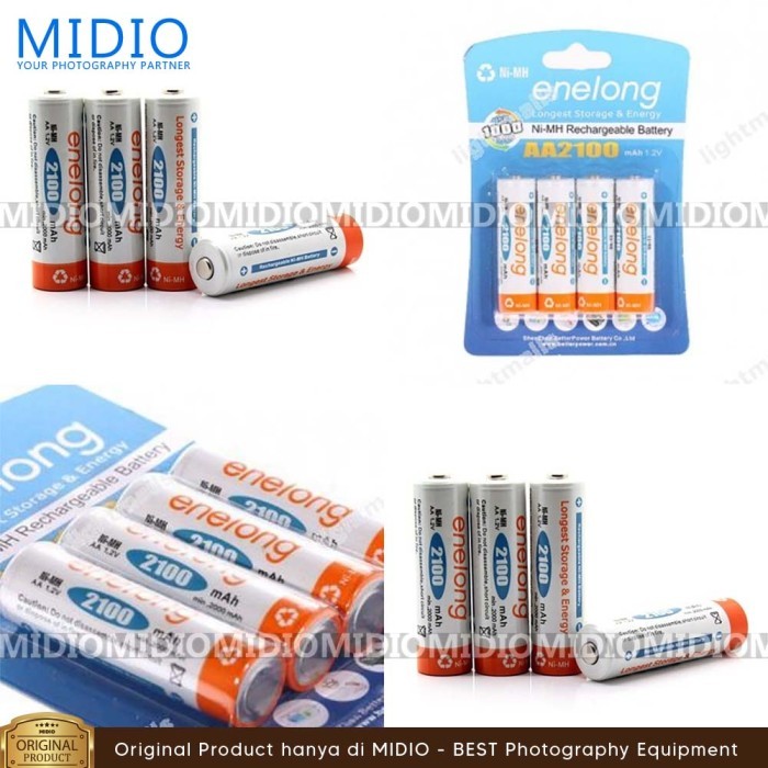 Baterai Enelong Ni-Mh Rechargeable Aa 2100Mah 4 Pcs