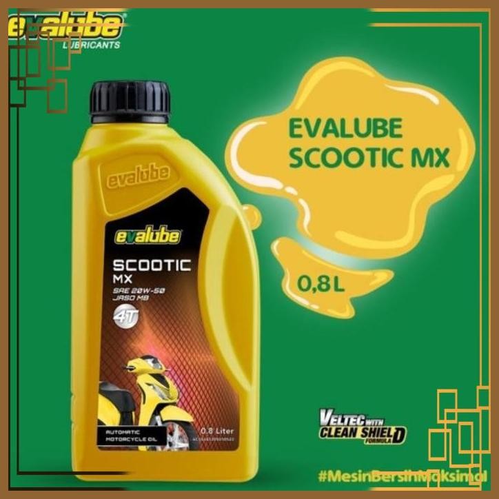 [JA55] OLI MOTOR MATIC EVALUBE 4T SCOOTIC MX 20W50/20W-50 JASO MB (0.8L/800ML