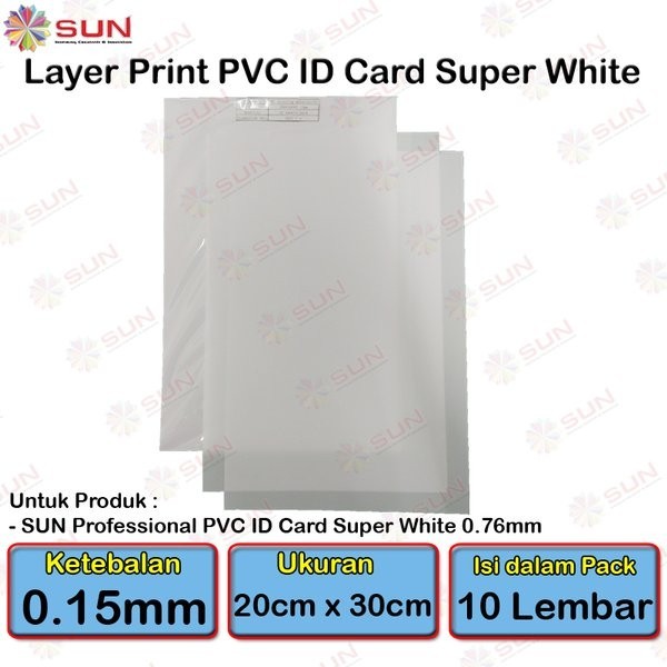 

ALAT KANTOR IN 108 LAYER PRINT PVC ID CARD WHITE ISI 10 LEMBAR PVC ID