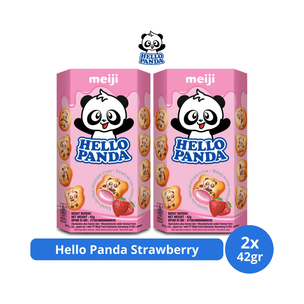 

Hello Panda Strawberry 42gr x 2 pcs