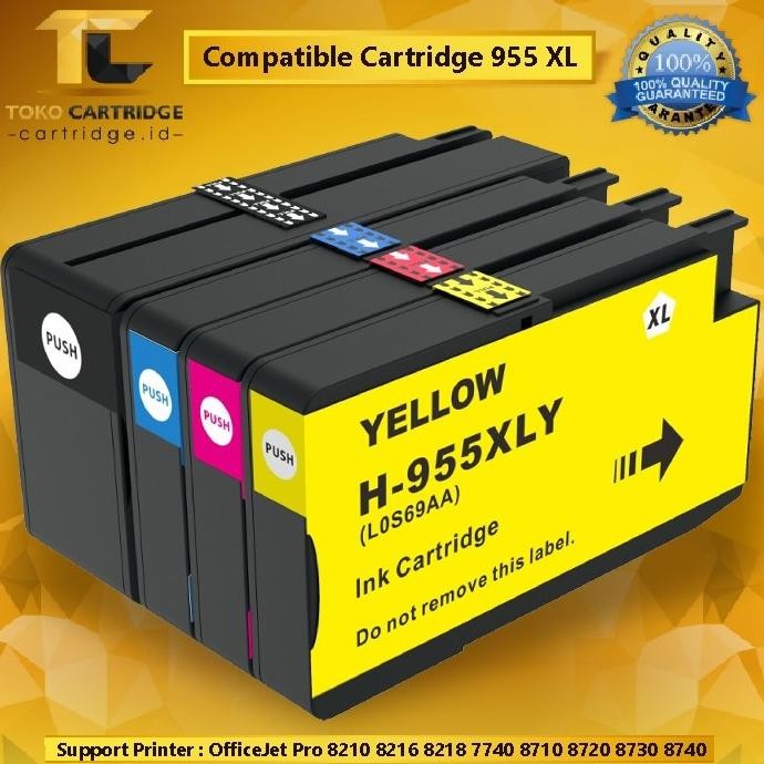 NEW Compatible Cartridge Printer 955XL 955 XL. Tinta Printer HP 8210 7740