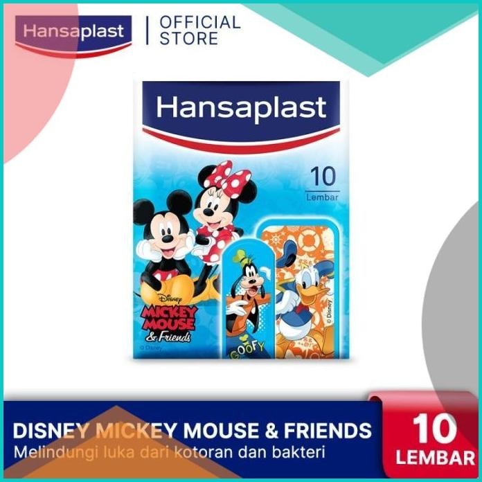 Hansaplast Mickey 10 Lembar Plester Penutup Luka Motif Kartun Mickey