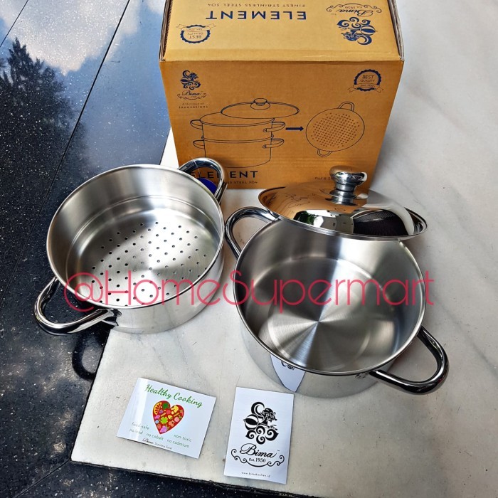 Bima Wajan Penggorengan Sauce Pan Saucepot Stainless Steamer