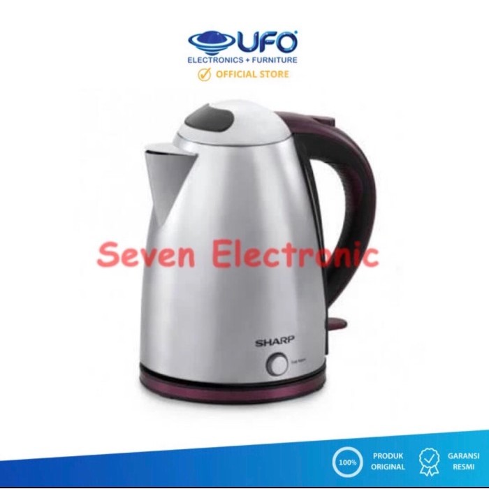 Sharp EKJ17LP Kettle Jug 1.7 Liter Putih - Pemanas Air Cepat dan Aman
