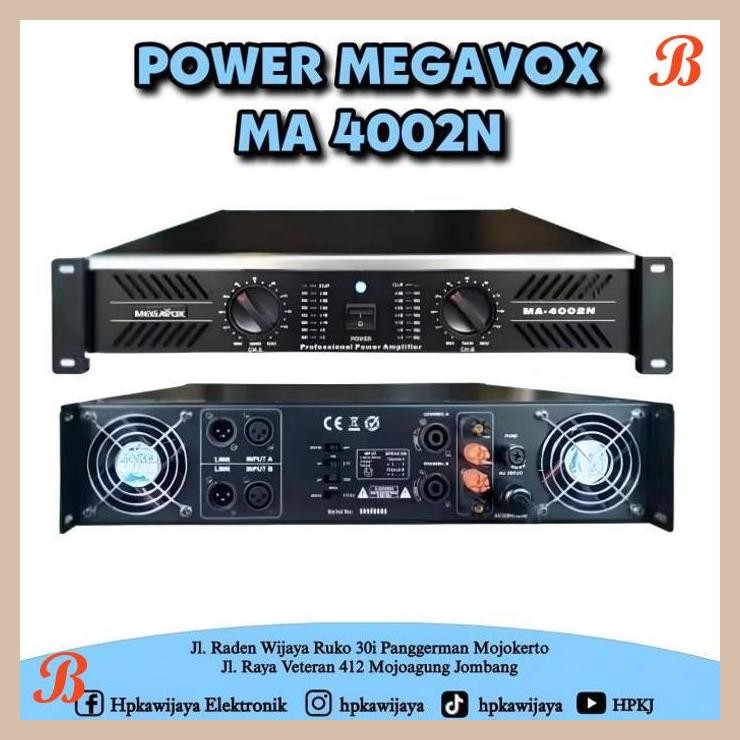 | HKJ | POWER AMPLIFIER MEGAVOX MA-4002 POWER MEGAVOX MA-4002