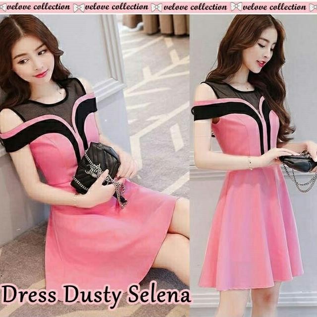 WTYU Terbaru Natal Imlek 2021 Mini dress remaja Baju Cewek Dress selena Dress wanita katun Maroon ke