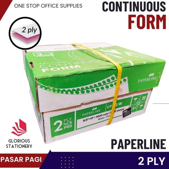 

NEW Kertas Continuous Form 9.5 x 11" 2ply - Paperline