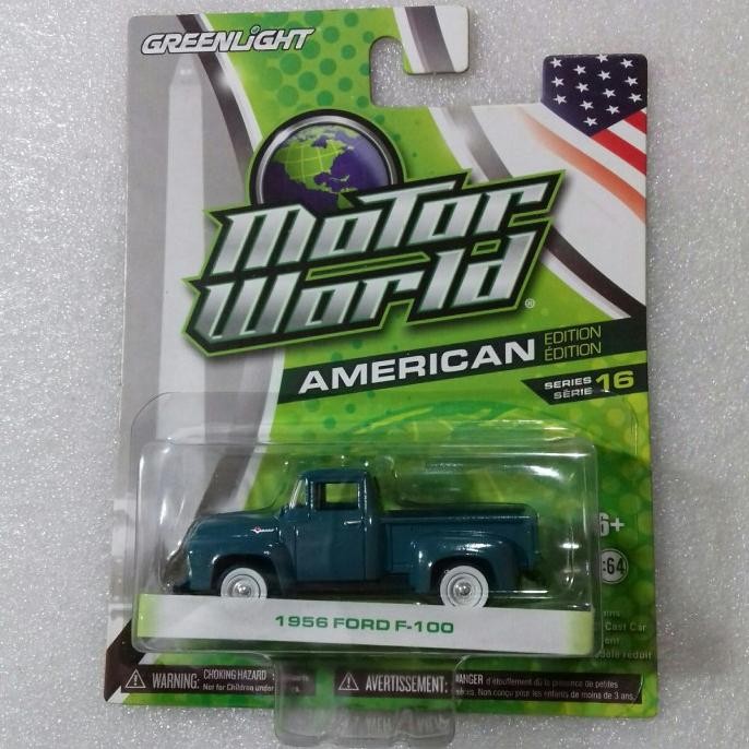 Greenlight Motor World 1956 Ford F-100. Card American Edition Series16