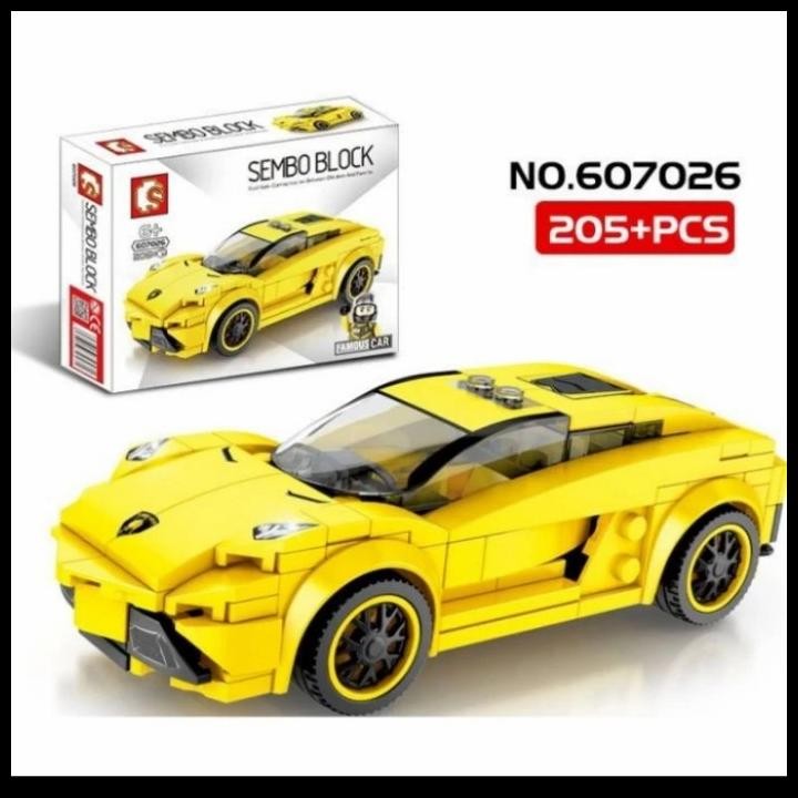 Mainan Sembo Block Mobil Balap - Sembo Block Famous Car
