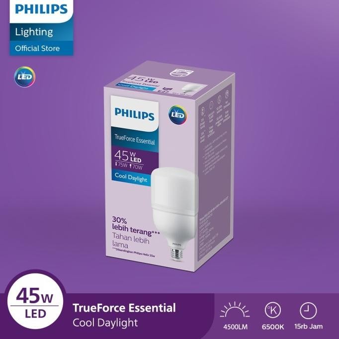 

TERSEDIA LAMPU LED PHILIPS 45W 45 WATT ESSENTIAL TRUEFORCE