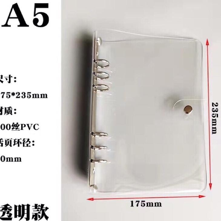 

Binder Transparan A5 Ring 6 Ring 20 Buku Agenda Catatan Loose Leaf Jurnal Journaling Daily Planner Financial Planner Budgeting Keuangan Kertas isi binder Buku tulis sekolah kuliah studey weekly planner