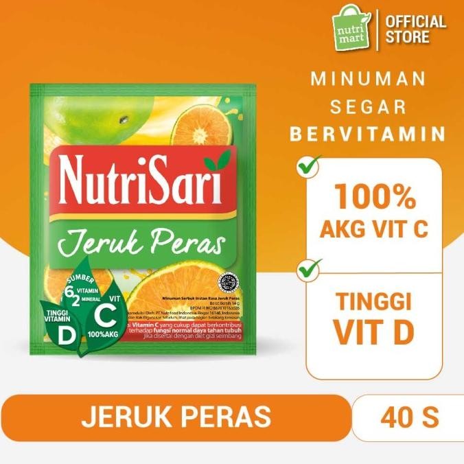 

DISKON NutriSari Jeruk peras (40 Sch)