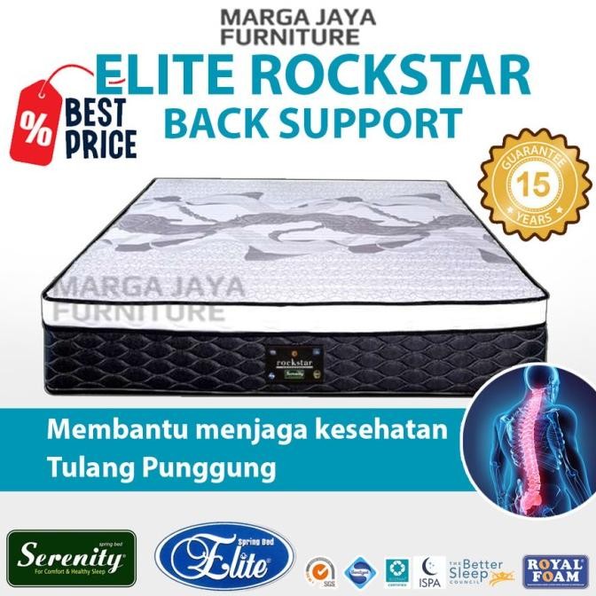 springbed kasur elite serenity pillowtop 180 x 200