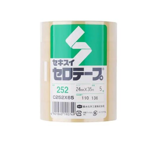 

TERMURAH - Sekisui Sero Tape No.252 Cellulose Tape 24mm x 35m 5Roll