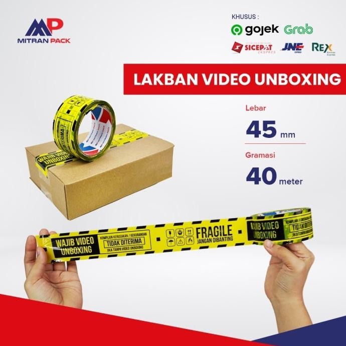 

NEW (1 dus) Lakban printing VIDEO UNBOXING 45 mm x 40 m Mitran Pack