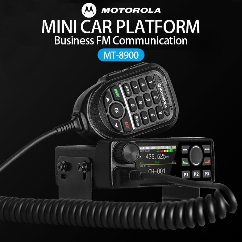 Dim Berisi KrofonMobile Radio Ht Motorola Mt8900 Walkie Talkie Vhf Dan Uhf 25 Watt Jarak Panggilan M