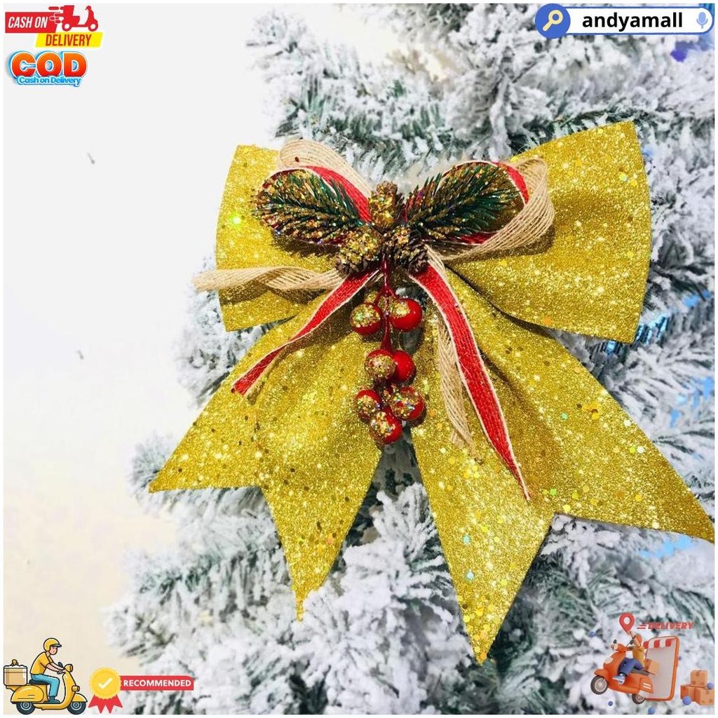 

Bgrb Pita Glitter Besar 18 Cm Ribbon Dekorasi Ornamen Aksesoris Hiasan Pohon Natal D Promo 11.11