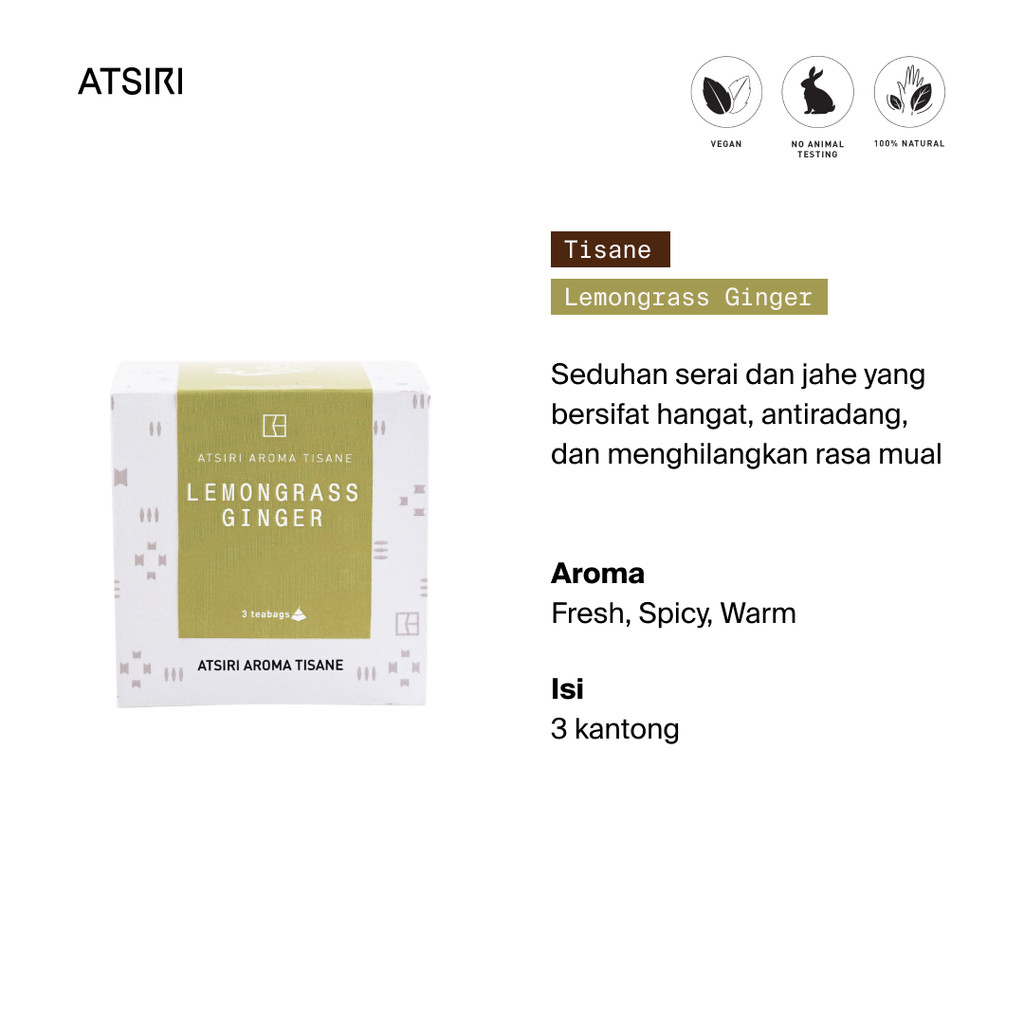 

Lemongrass Ginger Atsiri Aroma Tisane by Rumah Atsiri