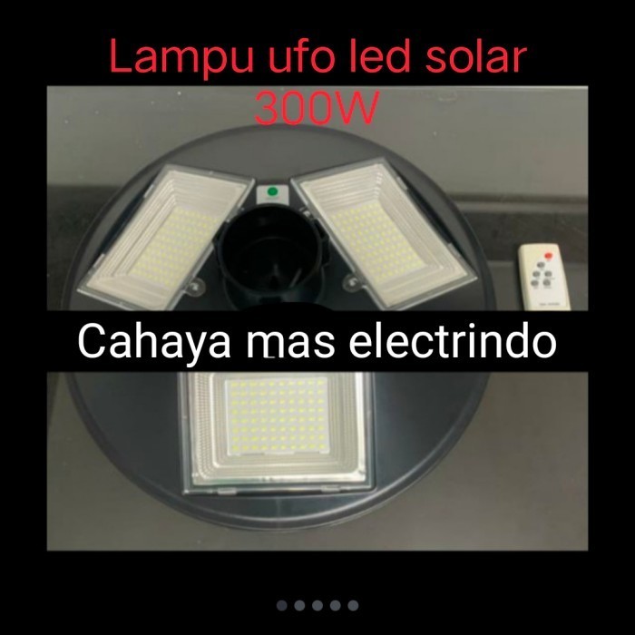 Diskon Lampu Jalan Led Solar Cell Ufo 300W - Lampu Pju Solar 300W