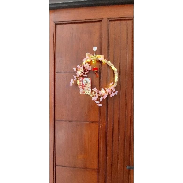 Hiasan Imlek Hiasan Pintu Imlek 25Cm Led Lampu
