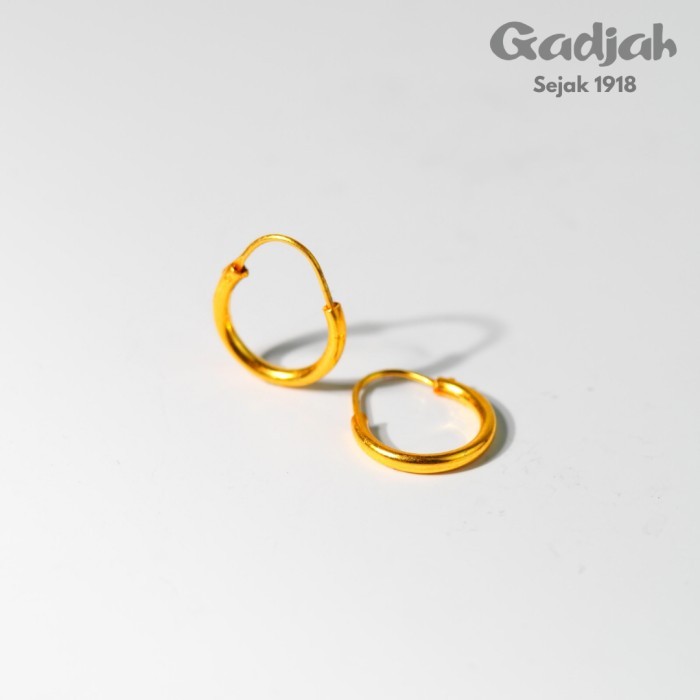 Anting Emas Tindik Baby Polos - Toko Emas Gadjah