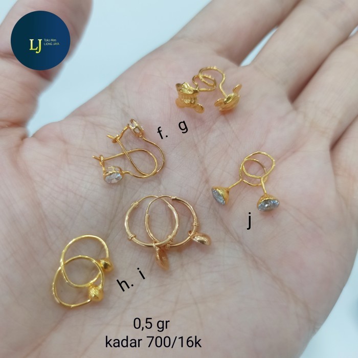 Anting Baby Emas kadar 700/16k