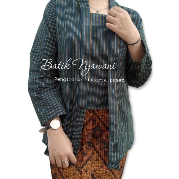 Lurik Cewek /Baju Kutu Baru / Baju Batik Lurik / Adat Jawa Wanita