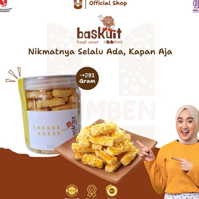 

Baskuit Ummben Cookies Cheese Kress Toples 291G Celan Kue Kering Lebaran Natal Homemade Halal