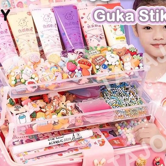 

[Plus]856Pcs Guka Set Diy Keychain Set Diy Gooka Set Anak Alat