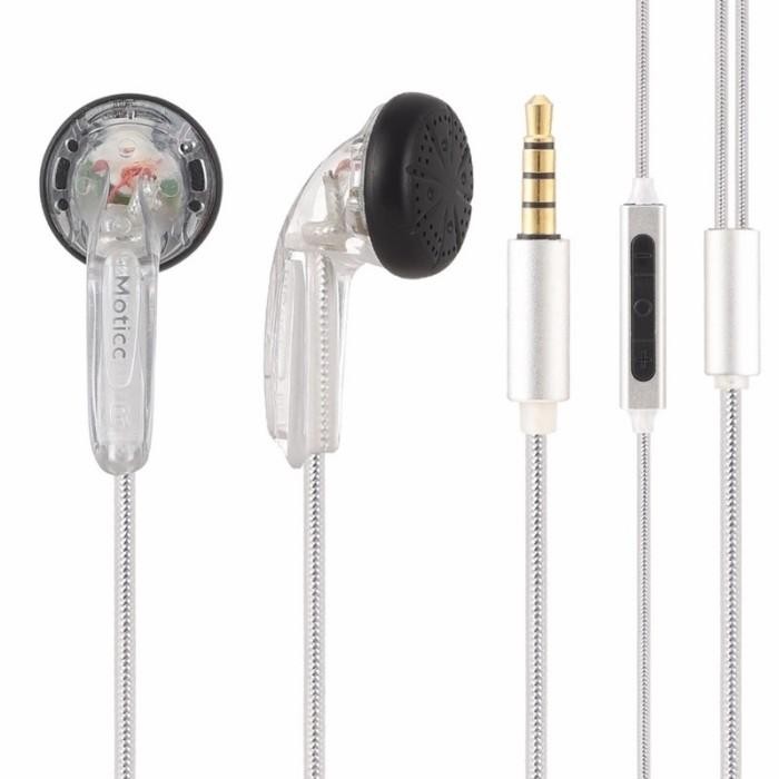 Moticc Shiro Kuro With Microphone Earphone Earbud Best Sound Quality