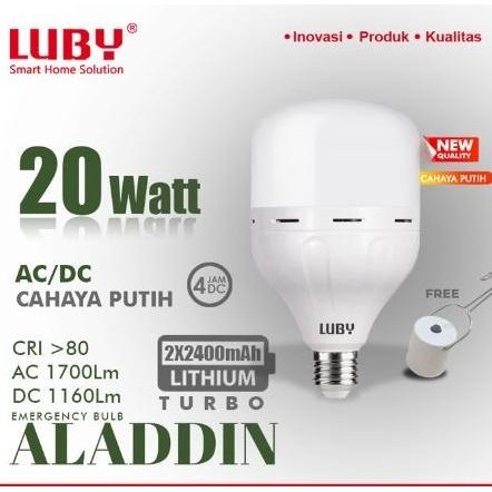 

TERSEDIA LAMPU LED EMERGENCY LUBY ALADDIN 20W 20 WATT