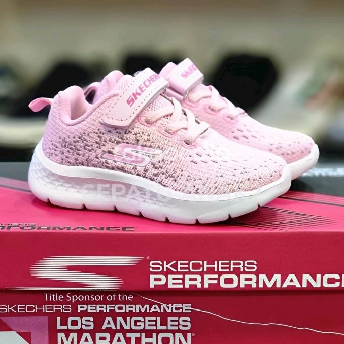 Sepatu Sneakers Running Anak Perempuan Cewek Skechers Pink(IMPORT)