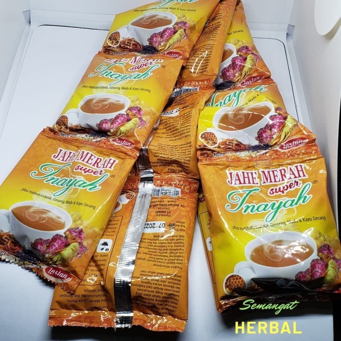 

Unik Jahe Merah Super Inayah 1 Bal Isi 20 Renceng